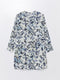 Crew Neck Patterned Women's Shirt Tunic